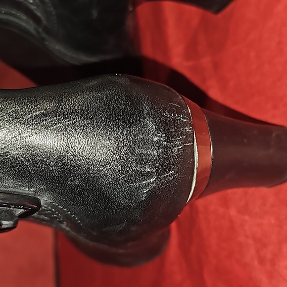 Blondo heeled Gorgeous Black Leather Waterproof Boots Comfortable 10M - Picture 5 of 16